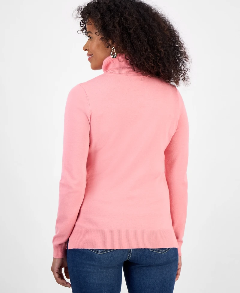 Style & Co Women's Long-Sleeve Turtleneck Sweater, Created for Macy's