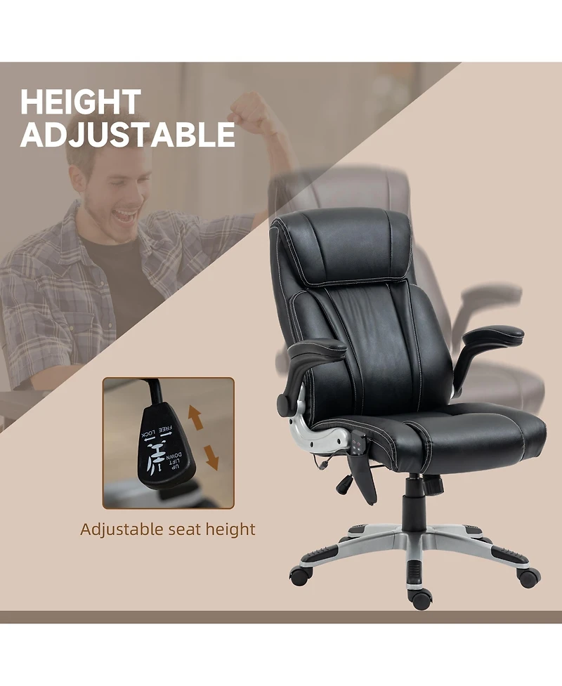 Vinsetto Executive Office Chair with Vibration Massage, Heating