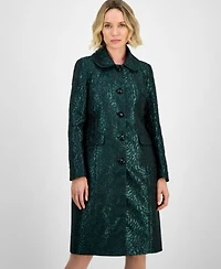 Kasper Floral Jacquard Topper Jacket Sheath Dress