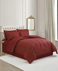 Sunham Scroll Metallic 8-Pc. Comforter Sets