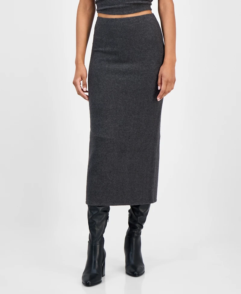 Bar Iii Women's Sweater-Knit Midi Skirt, Macy's Exclusive