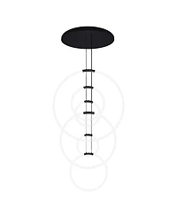 Cwi Lighting 63" Metal Hoops 6 Light Led Chandelier