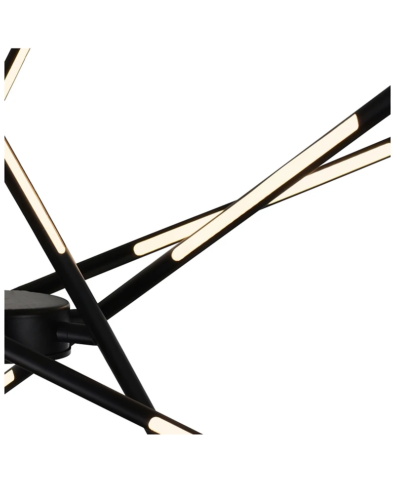Cwi Lighting 36.5" Metal Oskil Led Integrated Chandelier
