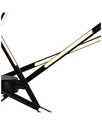 Cwi Lighting 36.5" Metal Oskil Led Integrated Chandelier