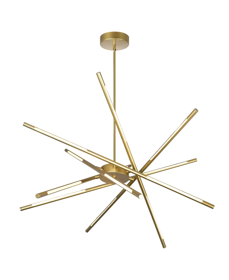 Cwi Lighting 36.5" Metal Oskil Led Integrated Chandelier