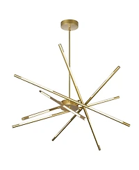 Cwi Lighting 36.5" Metal Oskil Led Integrated Chandelier
