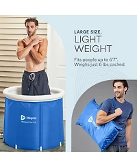 Lifepro Portable Ice Bath Tub with Lid and Storage Bag