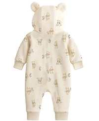 Disney Baby Boys Neutral Pooh Hooded Coverall