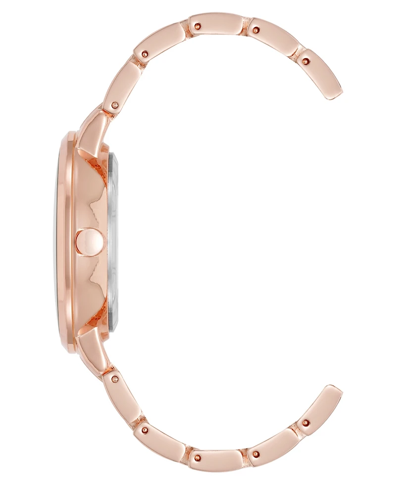 Anne Klein Women's Quartz Premium Rose Gold-Tone Metal Alloy Watch, 35mm