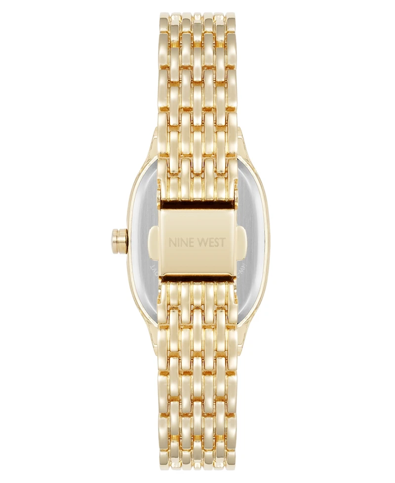Anne Klein Women's Quartz Delicate Oval Gold-Tone Metal Alloy Watch, 23mm
