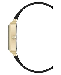 Nine West Women's Quartz Petite Leather and Gold-Tone Watch