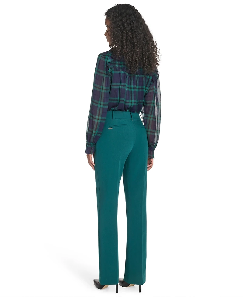Tommy Hilfiger Women's Solid Sutton Bootcut Trousers