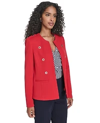 Tommy Hilfiger Women's Twill Jacquard Band Jacket