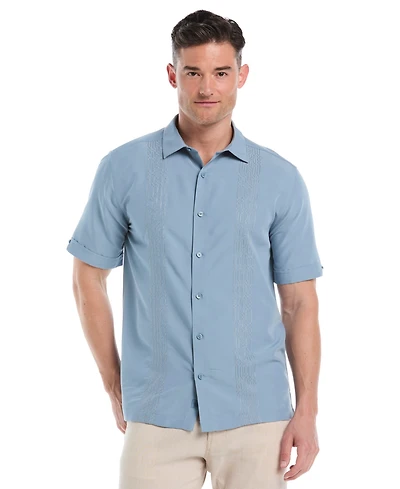 Cubavera Men's Geo-Pattern Short Sleeve Button Down Shirt