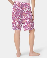 Hue Women's It's Raining Bows Printed Bermuda Pajama Shorts