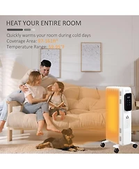 Homcom Ceramic Space Heater w/ Remote Control,