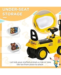 Aosom Sit and Scoot Ride-on Toy with Forklift Operation, for 3-4 Years Old