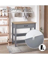 Homcom Modern Style Console Table Sofa Side Desk with Drawer for Entryway,