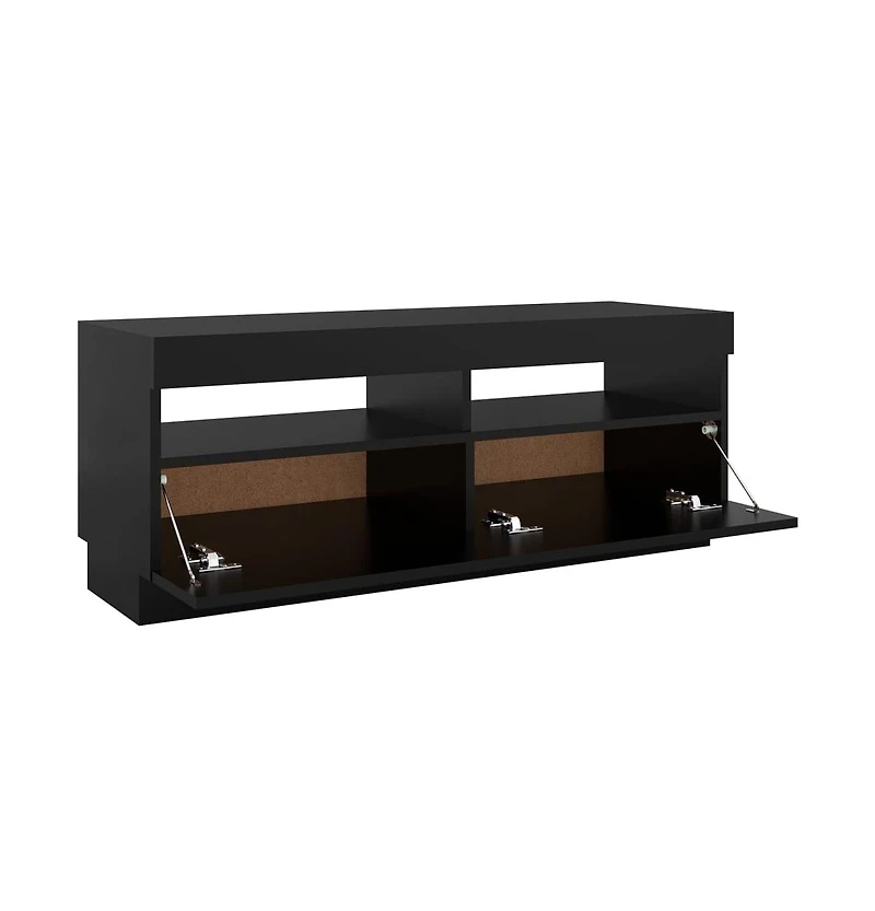 Tv Stand with Led Lights Black 39.4"x13.8"x15.7"