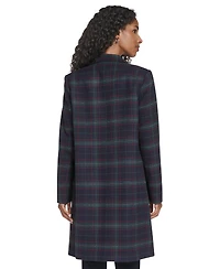 Tommy Hilfiger Women's Windowpane Open Front Topper Jacket