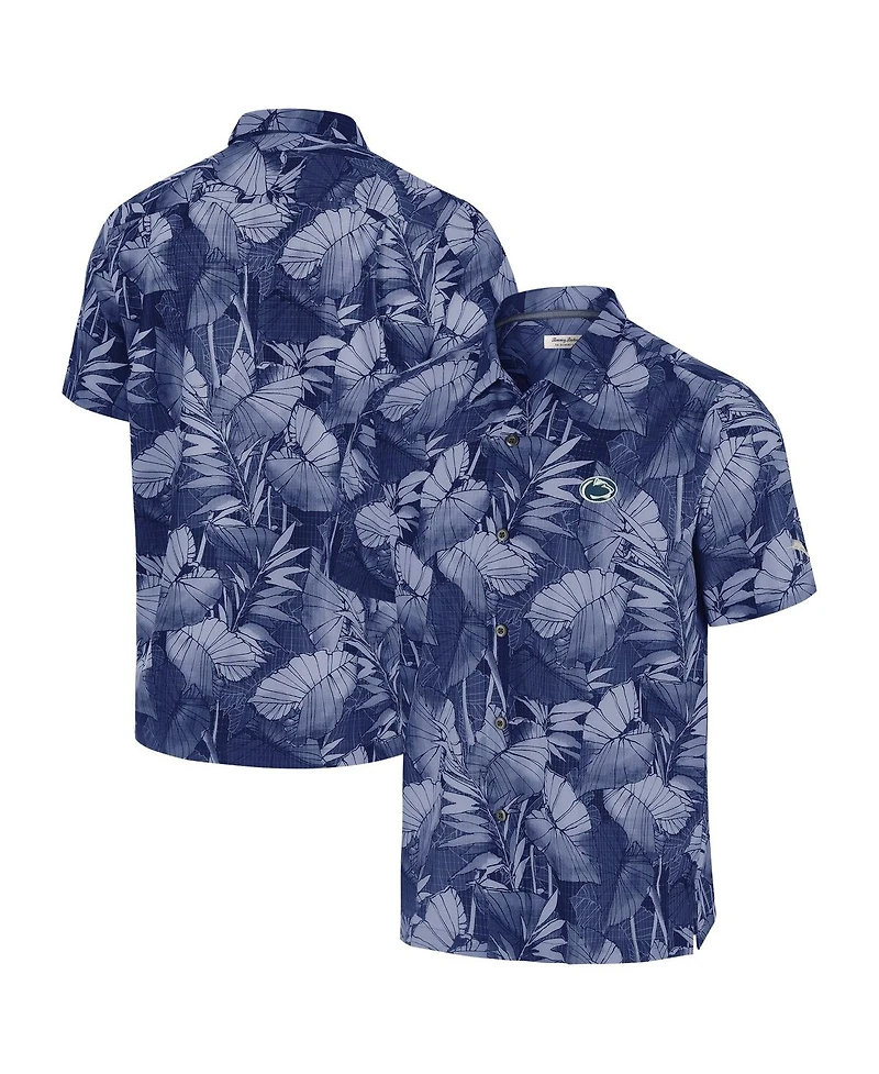 Tommy Bahama Men's Blue Penn State Nittany Lions Coast Nuevo Fronds Button-Up Shirt