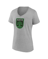Fanatics Women's Steel Austin Fc Logo V-Neck T-Shirt
