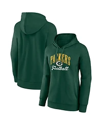 Fanatics Women's Green Bay Packers Team Logo Victory Script Pullover Hoodie