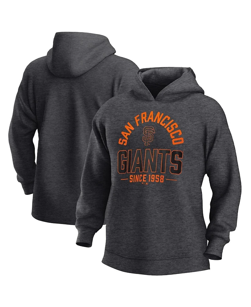 Fanatics Men's Heather Charcoal San Francisco Giants Fleece Pullover Hoodie