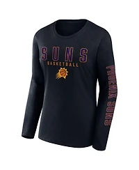 Fanatics Women's Black Phoenix Suns Top Baller Long Sleeve T-Shirt
