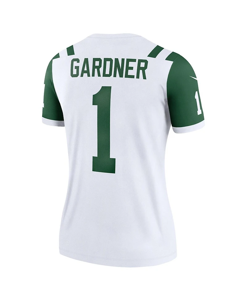 Nike Women's Ahmad Sauce Gardner Classic Alternate White New York Jets Legend Player Performance Top