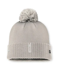Fanatics Women's Tan St. Louis Blues Authentic Pro Road Cuffed with Pom Knit Hat