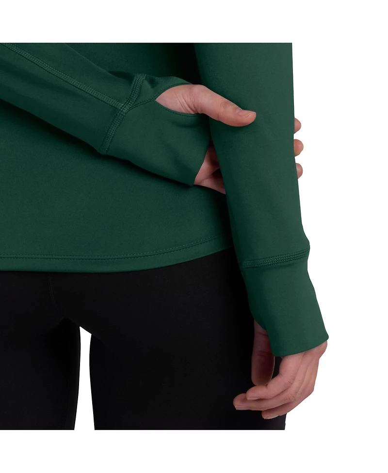 Fanatics Women's Green Bay Packers Elements Raglan Quarter-Zip Jacket