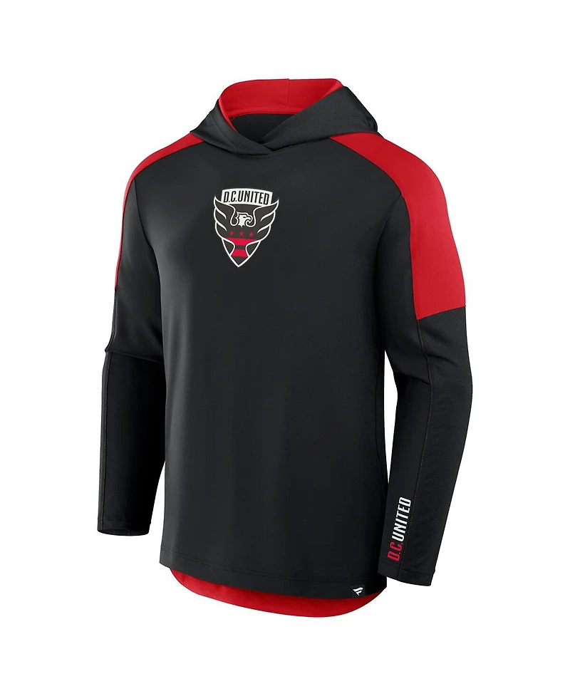 Fanatics Men's Black D.c. United Red Card Transitional Pullover Hoodie