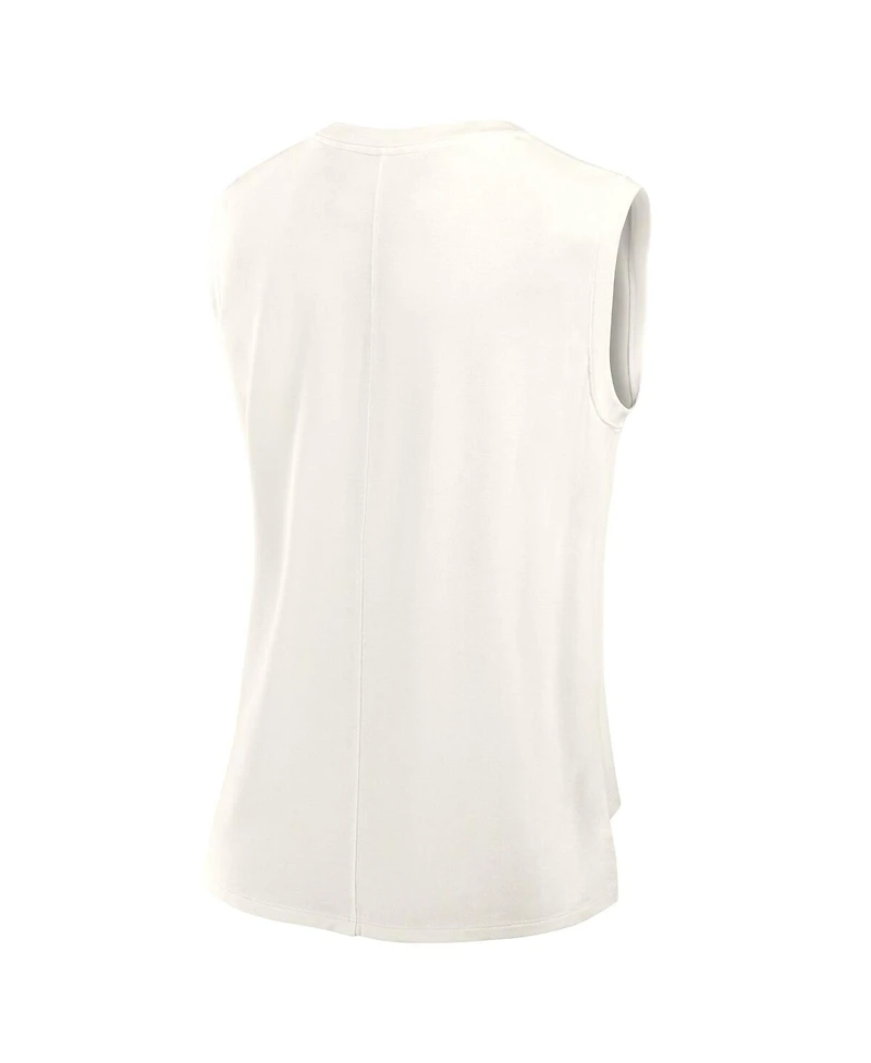 Fanatics Women's Cream Dallas Cowboys Studio Embrace Tank Top