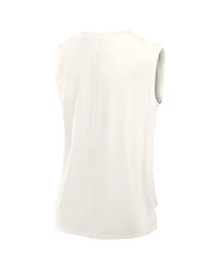 Fanatics Women's Cream Dallas Cowboys Studio Embrace Tank Top