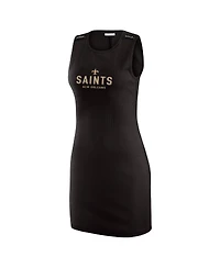 Wear by Erin Andrews Women's Black New Orleans Saints Ribbed Tank Dress