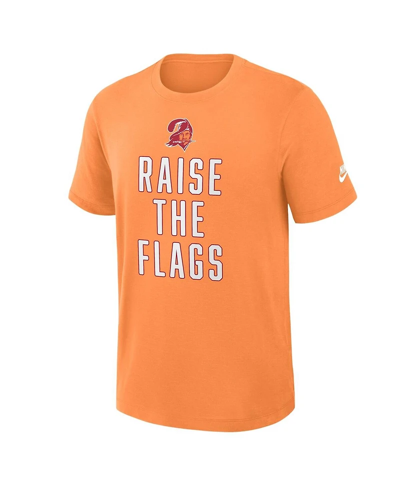 Nike Men's Orange Tampa Bay Buccaneers Direct Handoff Rewind Slub Performance T-Shirt