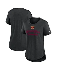 Nike Women's Black Washington Commanders Script Tri-Blend T-Shirt