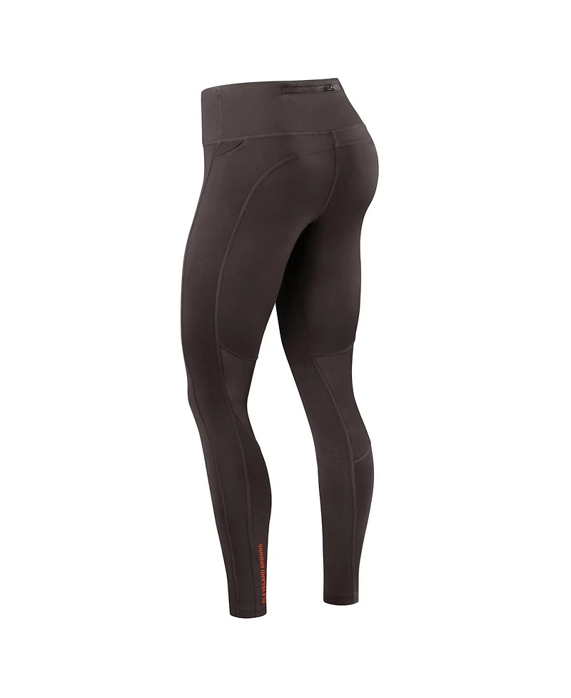 Nike Women's Brown Cleveland Browns Primetime Epic Fast Performance Leggings