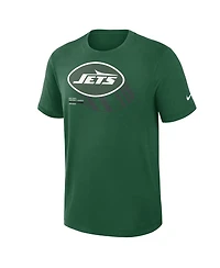 Nike Men's Green New York Jets Left End Run Slub Performance T-Shirt