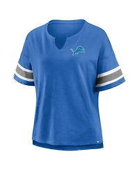 Fanatics Women's Blue Detroit Lions Redzone Curl Route T-Shirt