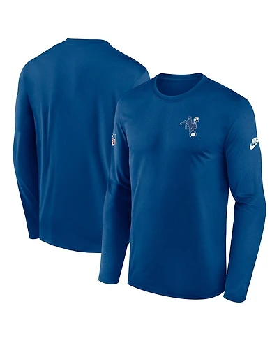Nike Men's Royal Indianapolis Colts Legend Small Logo Performance Long Sleeve T-Shirt