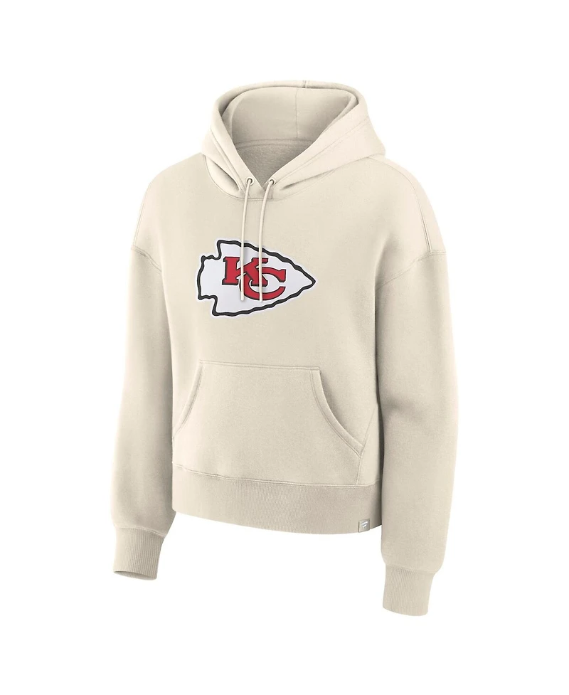 Fanatics Women's Cream Kansas City Chiefs Dove Legacy Pullover Hoodie