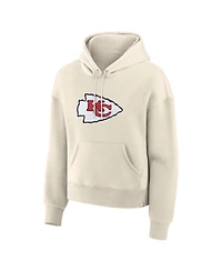 Fanatics Women's Cream Kansas City Chiefs Dove Legacy Pullover Hoodie