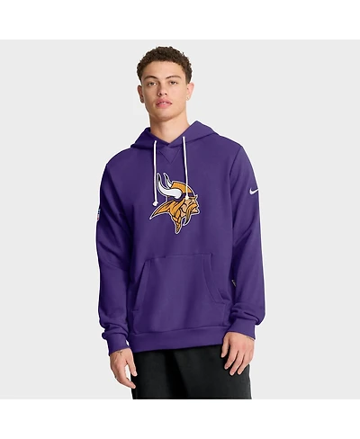 Nike Men's Purple Minnesota Vikings Sideline Initial Home Performance Pullover Hoodie