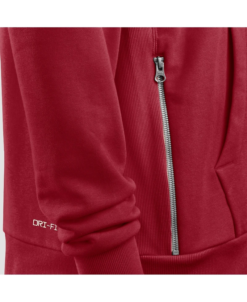 Nike Men's Cardinal Arizona Cardinals Sideline Initial Home Performance Pullover Hoodie
