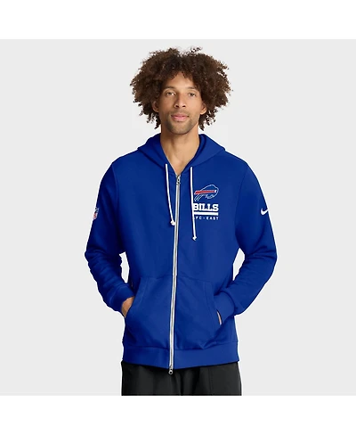Nike Men's Royal Buffalo Bills Sideline Utility Player Performance Full-Zip Hoodie