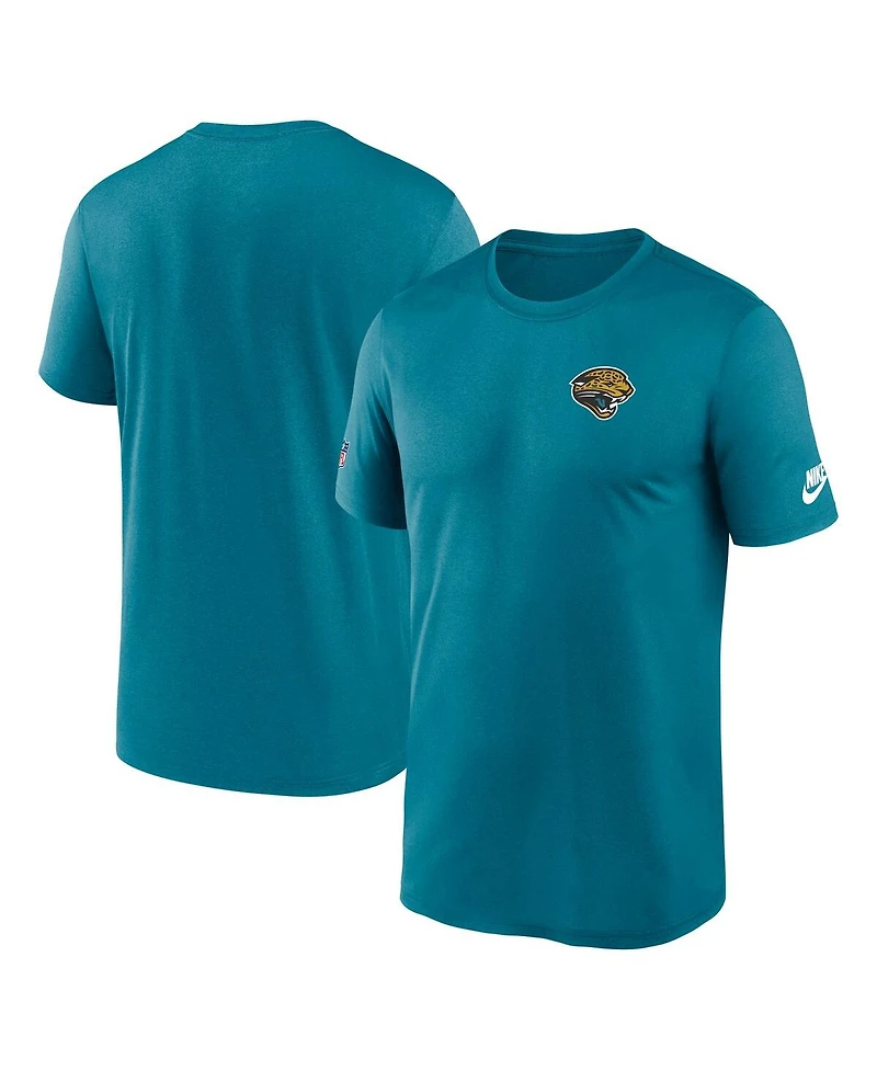 Nike Men's Teal Jacksonville Jaguars Sideline Alt Pack Small Logo Legend Performance T-Shirt