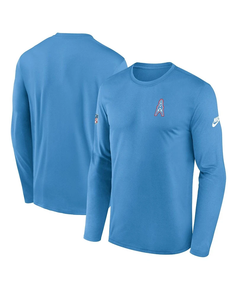 Nike Men's Navy Tennessee Titans Legend Small Logo Performance Long Sleeve T-Shirt