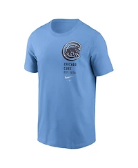 Nike Men's Light Blue Chicago Cubs Record Shattered T-Shirt